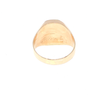 Rose Gold Black Onyx Signet Ring