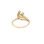 Yellow Gold Asymmetrical Diamond Multi-Stone Ring