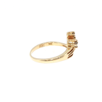 Yellow Gold Asymmetrical Diamond Multi-Stone Ring