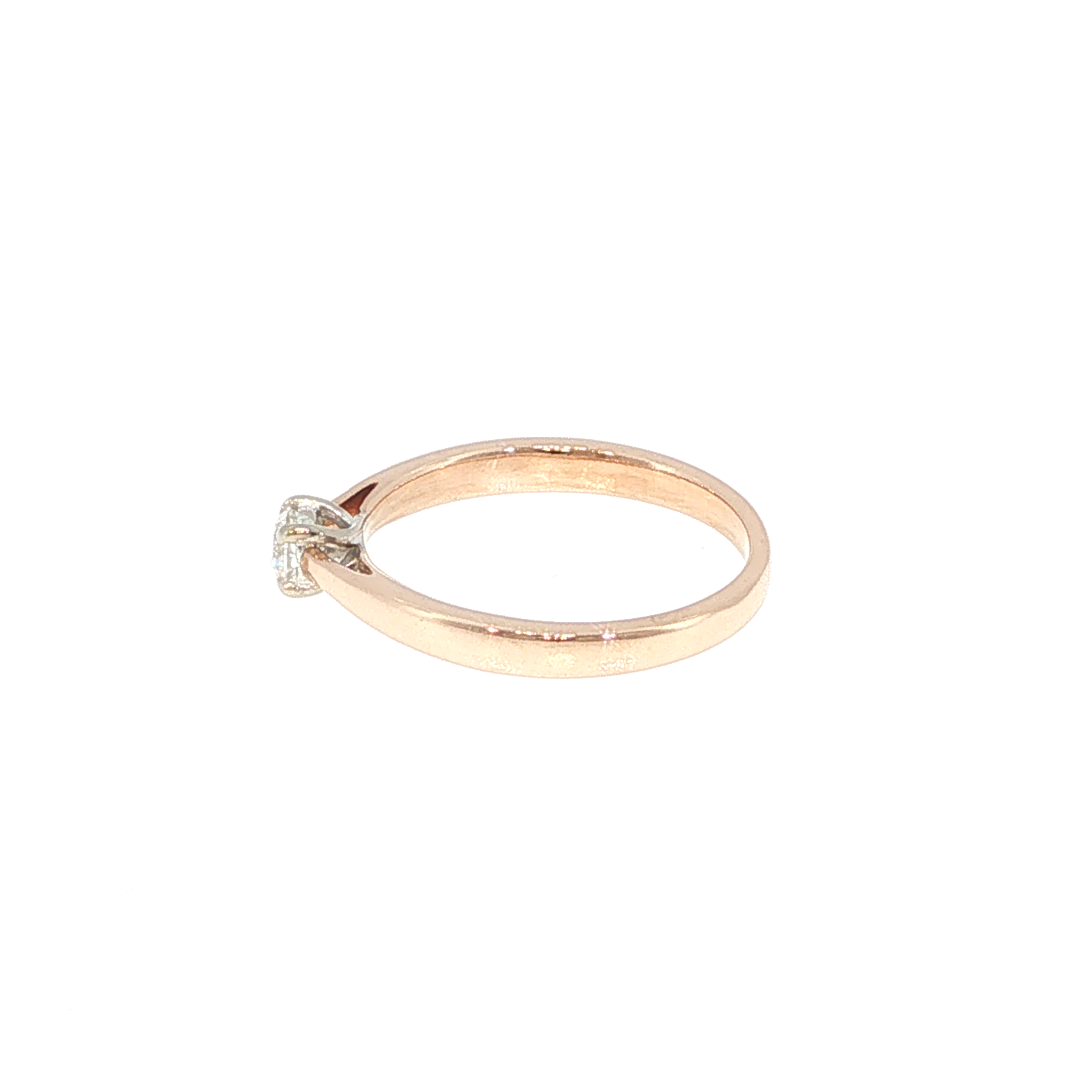 Diamond Solitaire Ring in Rose Gold