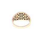 Rose Gold Square Onyx Signet Ring