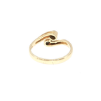 Two-Stone Diamond Bypass Ring in Yellow Gold