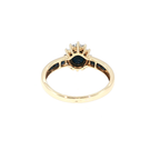 Oval Sapphire and Yellow Gold Multistone Ring