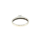 Princess Cut Diamond Channel Set Engagement Ring - White Gold