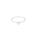 Diamond Solitaire Ring in White Gold