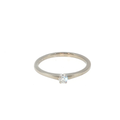 Diamond Solitaire Ring in White Gold