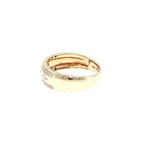 Yellow Gold Diamond Starburst Band Ring