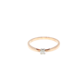 Rose Gold Diamond Solitaire Ring
