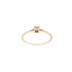 Diamond Square Cluster Ring in Rose Gold