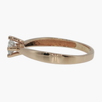 Round Diamond Solitaire Ring in Rose Gold