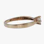 Round Diamond Solitaire Ring in Rose Gold