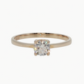Rose Gold Diamond Solitaire Ring