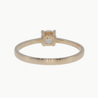 Rose Gold Diamond Solitaire Ring