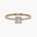Classic Diamond Solitaire Ring in Rose Gold