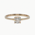 Round Diamond Solitaire Ring in Rose Gold