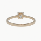 Round Diamond Solitaire Ring in Rose Gold