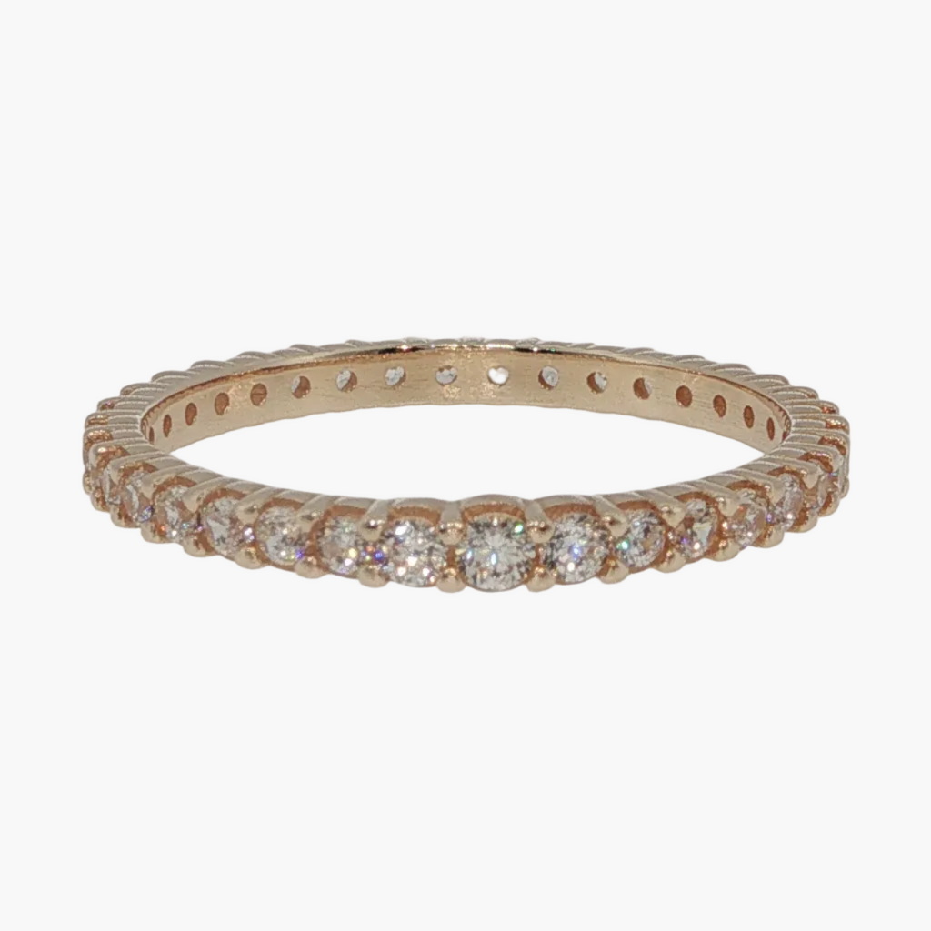 Diamond Eternity Ring in Rose Gold