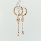 Rose Gold Diamond Dangle Earrings