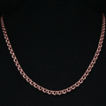 Rose Gold Interlocking Link Chain Necklace 50 cm