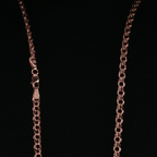 Rose Gold Interlocking Link Chain Necklace 50 cm