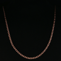 Rose Gold Interlocking Link Chain Necklace 50cm