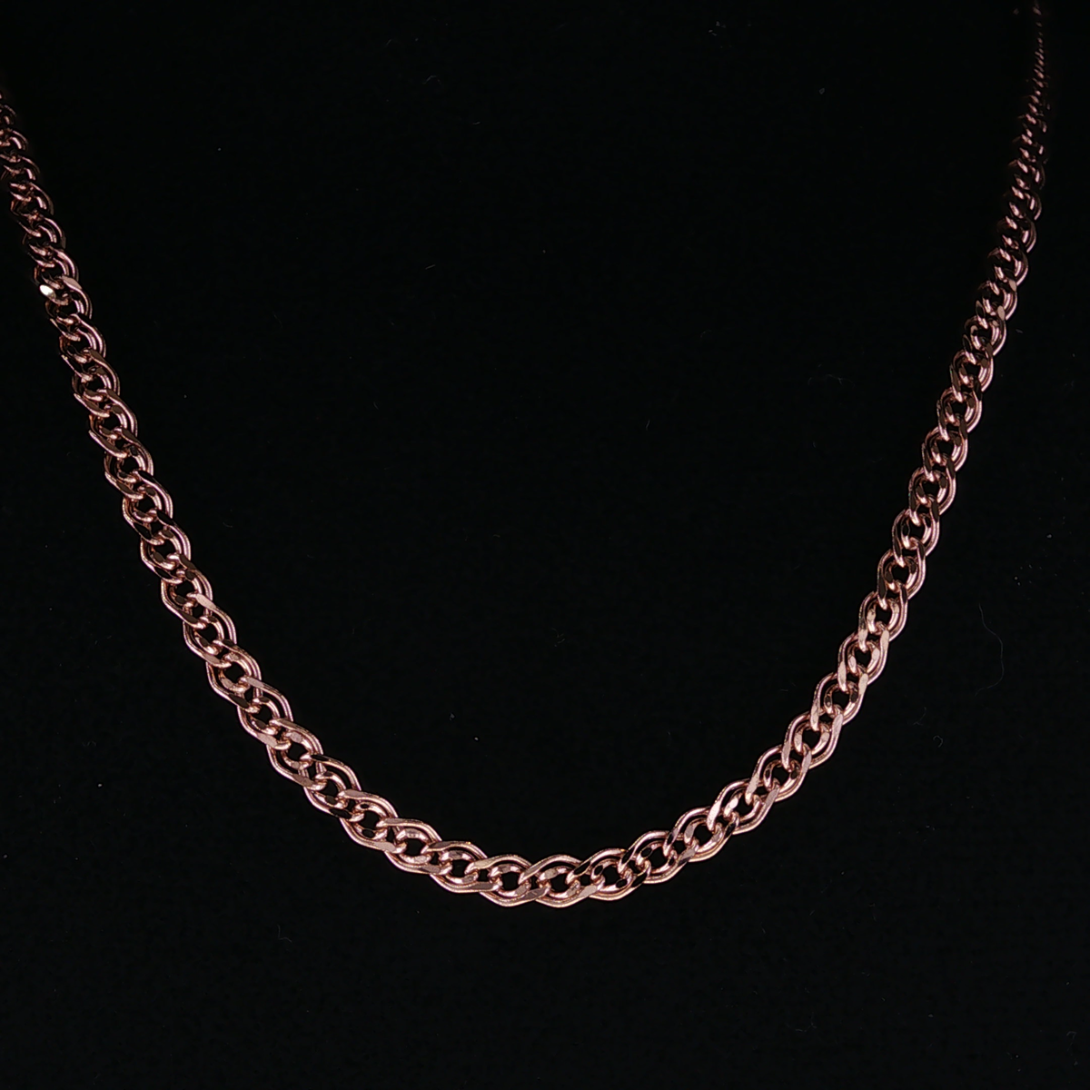 Classic Rose Gold Link Chain Necklace 45mm