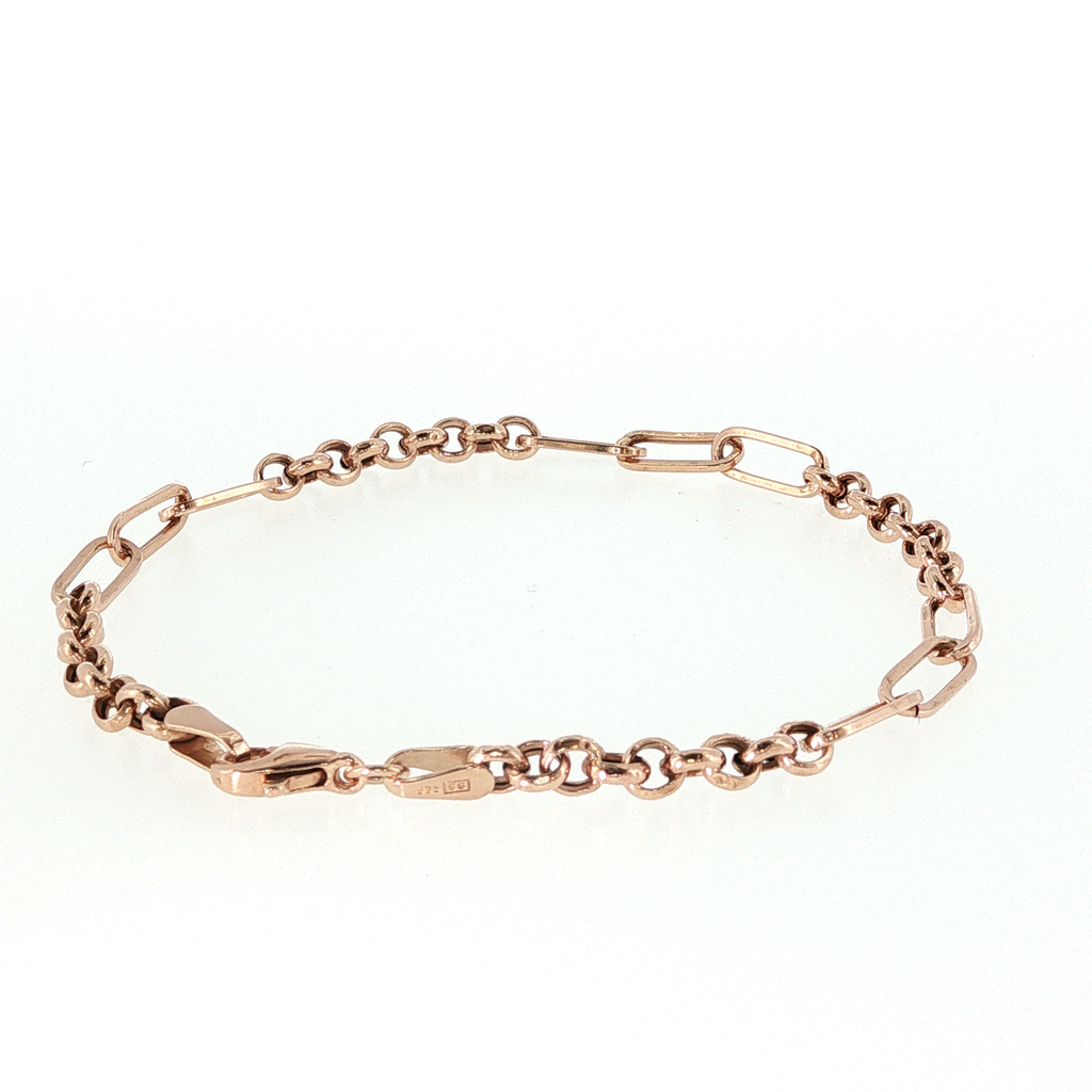 Gold Chain Bracelet 18cm