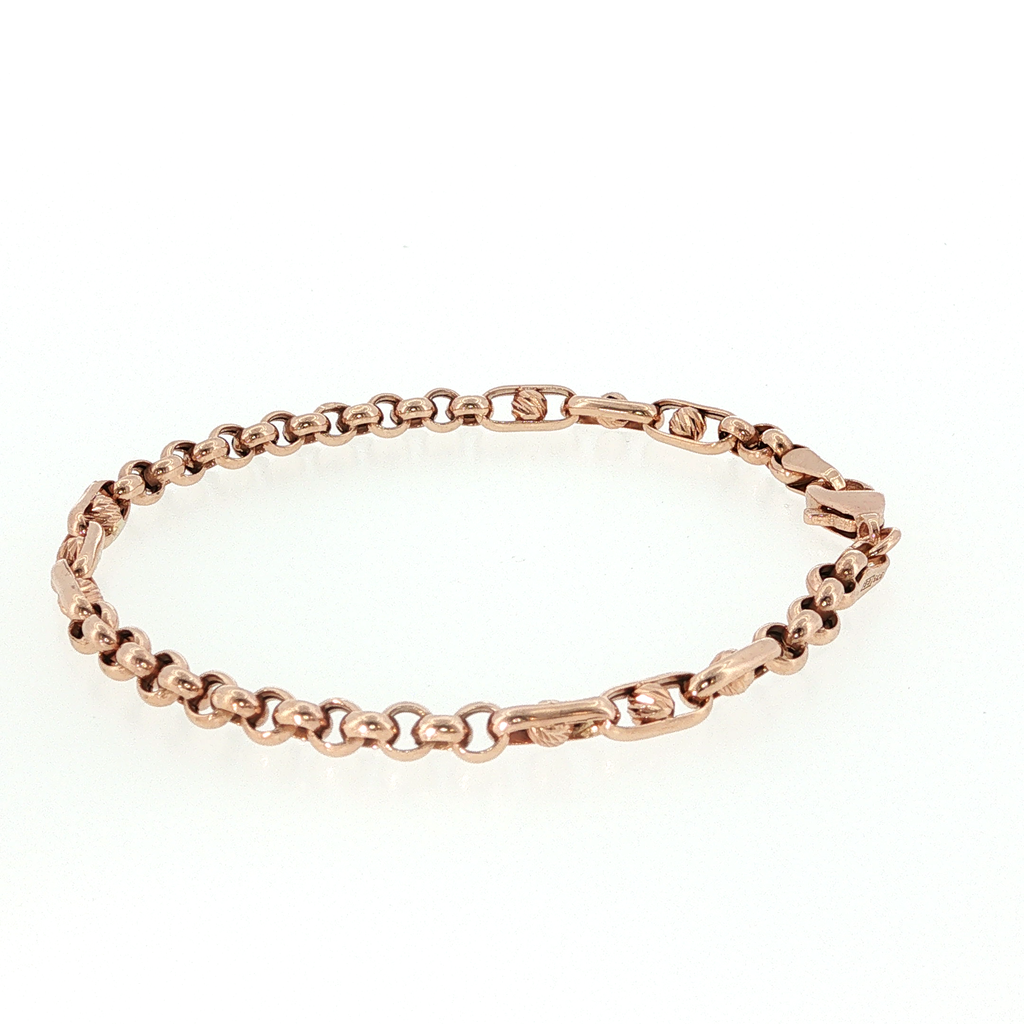 Gold Chain Bracelet 17.5cm
