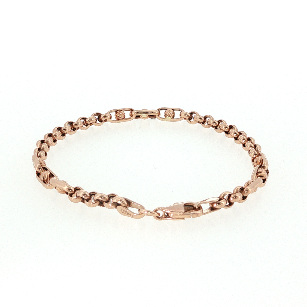 Gold Chain Bracelet 17.5cm