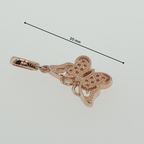 Diamond Butterfly Pendant in Rose Gold