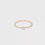 Diamond Solitaire Ring in Rose Gold