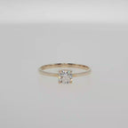 Rose Gold Diamond Solitaire Ring