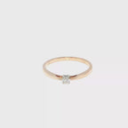 Rose Gold Diamond Solitaire Ring