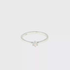 Diamond Solitaire Ring in White Gold