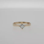 Round Diamond Solitaire Ring in Rose Gold