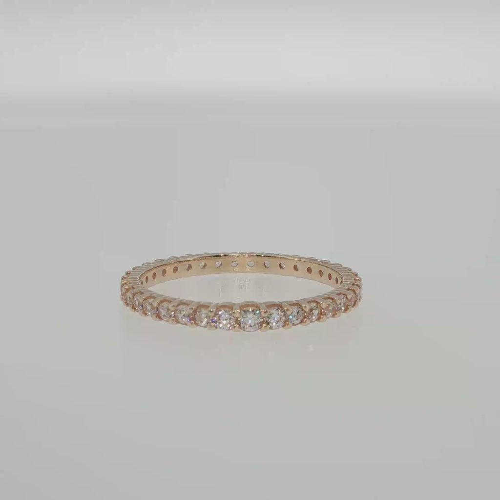 Diamond Eternity Ring in Rose Gold