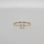 Classic Diamond Solitaire Ring in Rose Gold